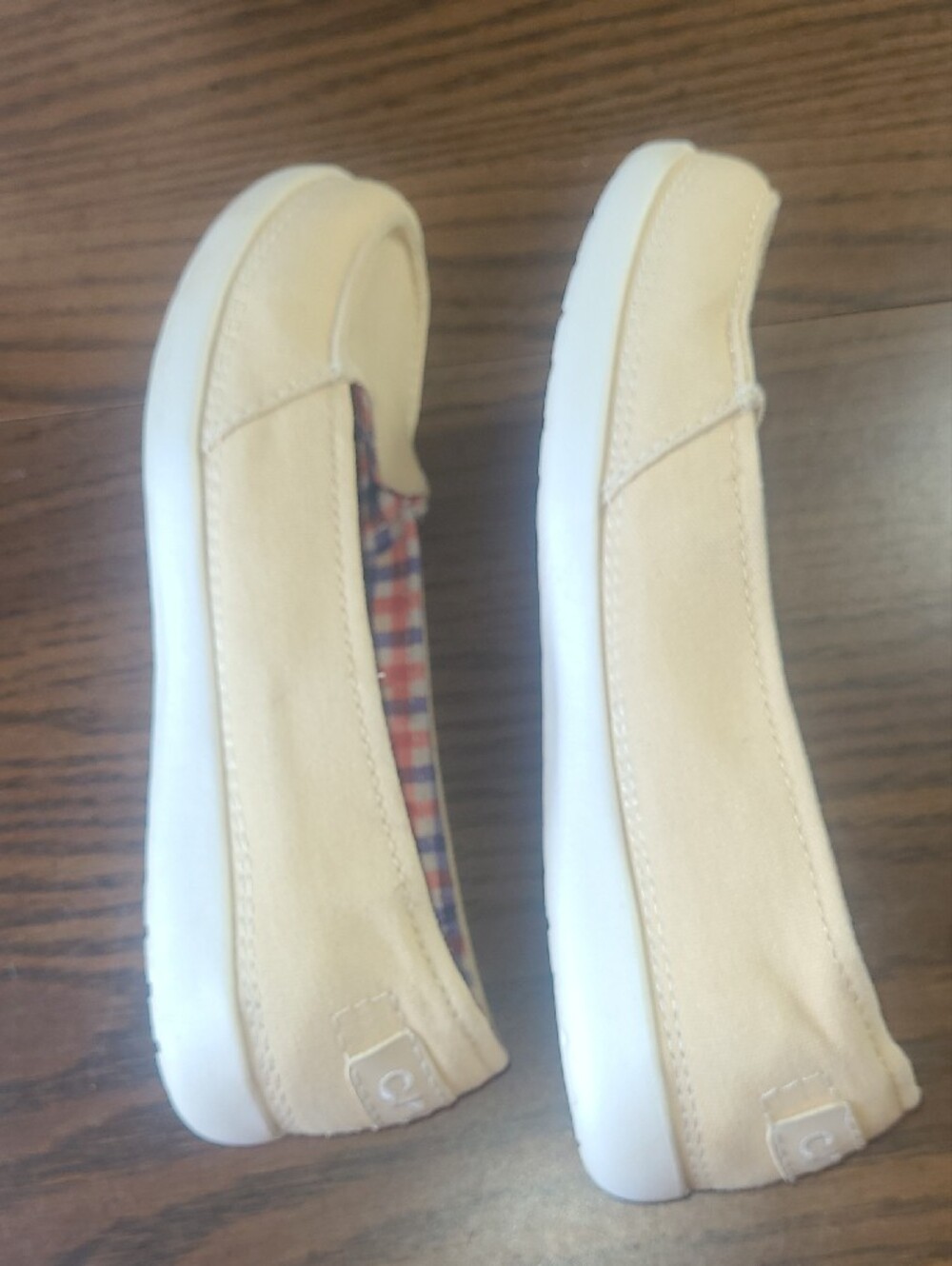 CROCS Melbourne II Short Vamp Flats Loafers Slip-on Shoes Size W 9 Tan Beige - Picture 7 of 14